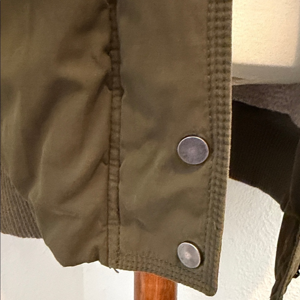 Zara Olive Green Parka with Faux Fur Hood - Picture 4 of 16